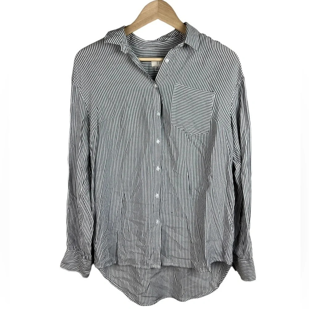 A New Day • Stripe Button Down Shirt